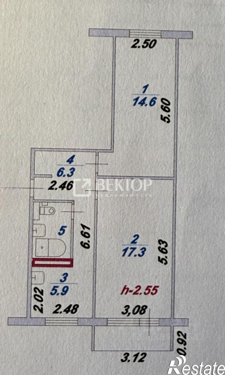 2-комн квартира ул Комсомольская, 15,  д. 15