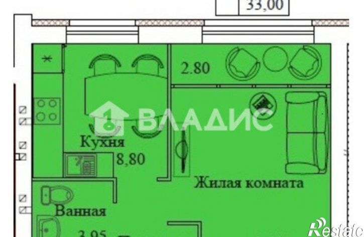 1-комн квартира Кохма, улица Виктора Дубравина, 4