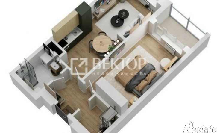 1-комн квартира Иваново, проспект Ленина, 55В