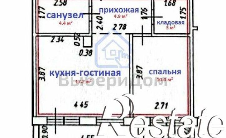 2-комн квартира Кохма, микрорайон Просторный, 2