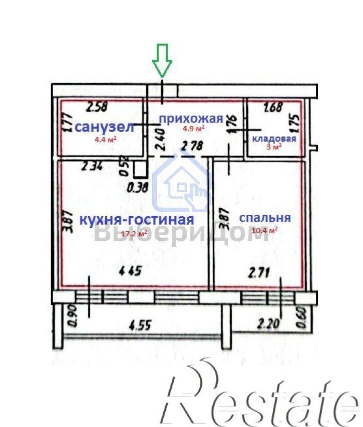 2-комн квартира Просторный мкр, 2